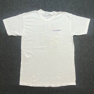 USTA Vintage Men Large White 2005 Open Tennis Member Graphic Shirt Short Sleeve